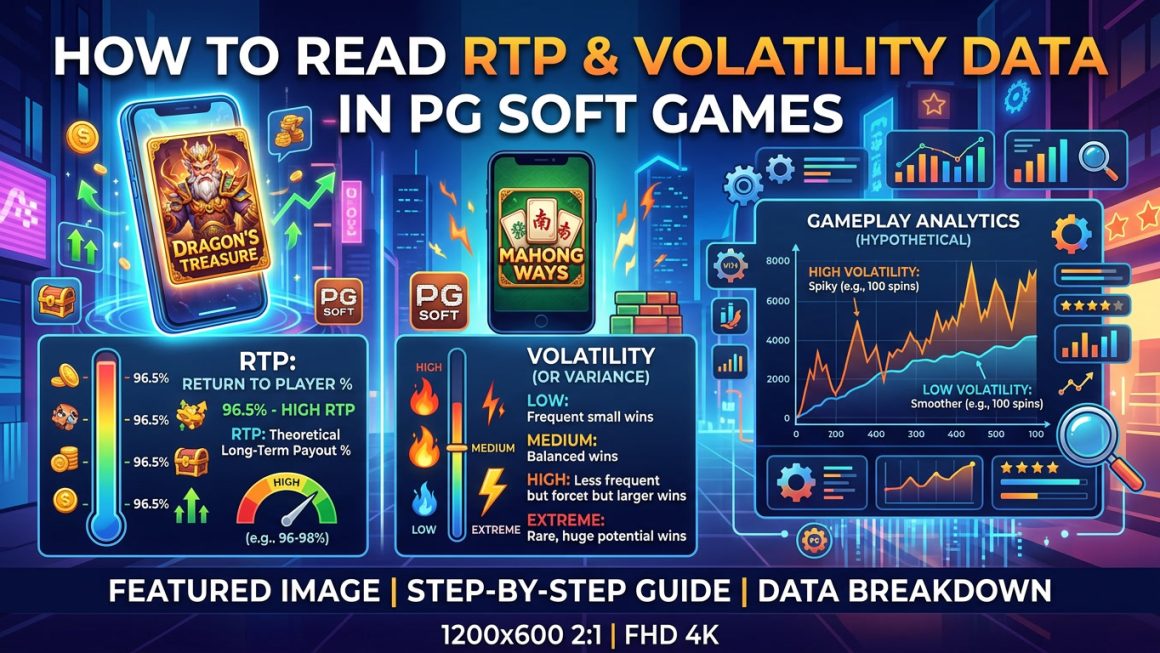 cara membaca RTP PG Soft, volatilitas PG Soft, statistik game PG Soft, data permainan slot